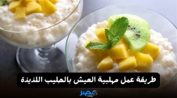 بشوية رز وحليب أعملي أطعم مهلبية عيش هتعجب ولادك أوي وطعمها يجنن